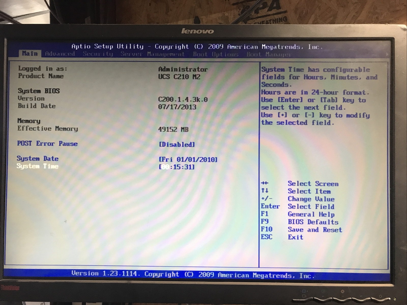 Cisco UCS C210 M2 2x Intel Xeon E5640 Rack-Mount Server NO DRIVES BOOTS TO BIOS