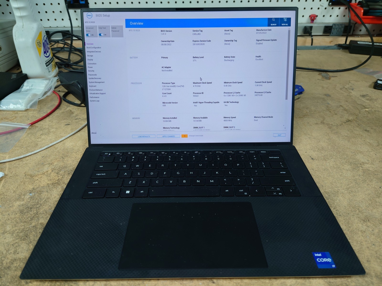 Dell XPS 15 9520 15.6" FHD+ i7-12700H 16GB RAM 512GB SSD GeForce RTX 3050 No OS