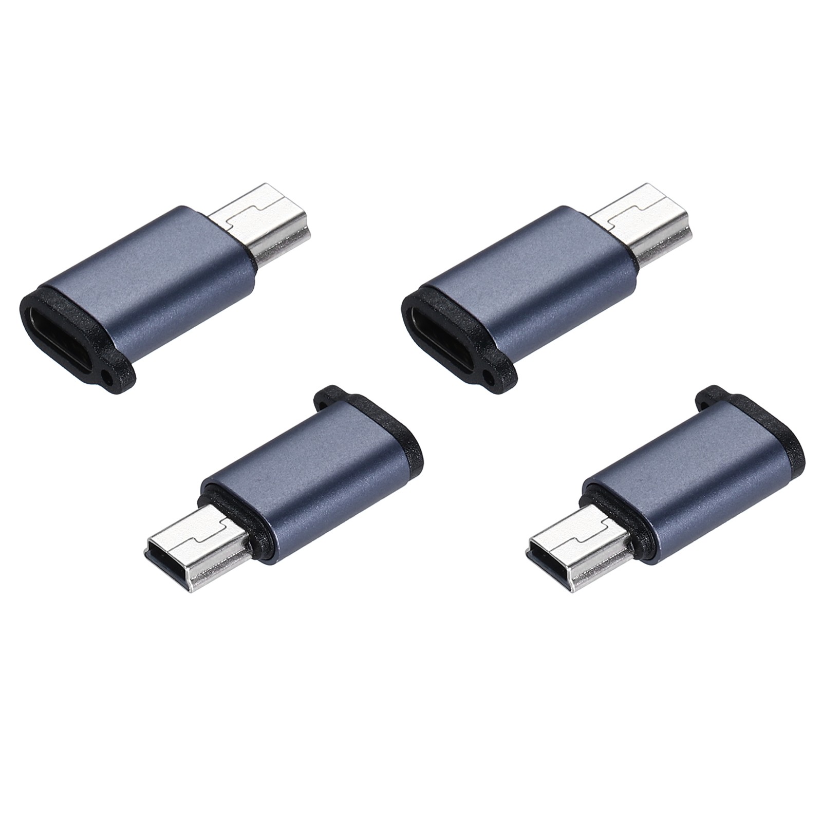4Pcs Mini USB to USB C Adapter, USB C to Mini USB Adapter, USB C to USB Mini