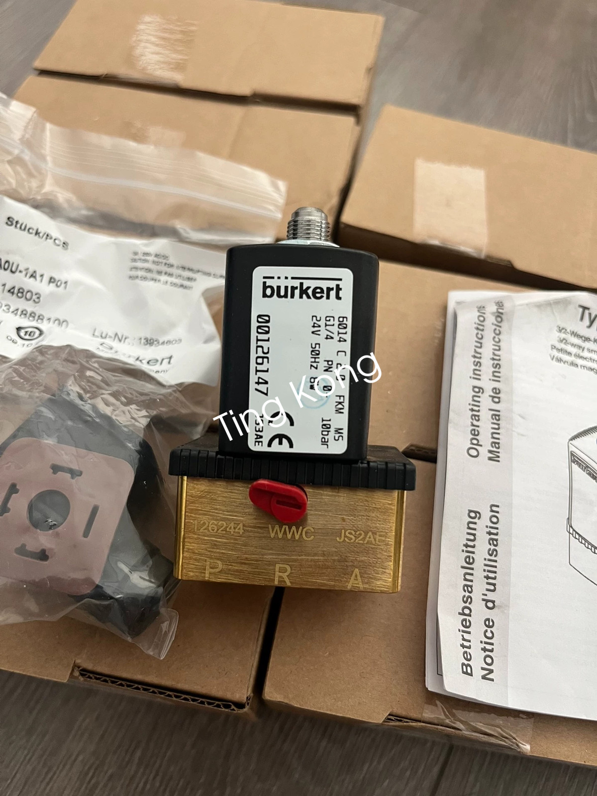 1pcs Burkert 00126147 solenoid valve new via FedEx or DHL