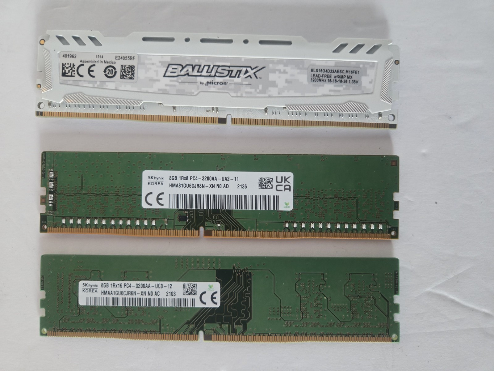 48GB DDR4-3200 RAM modules 16Gb X 3