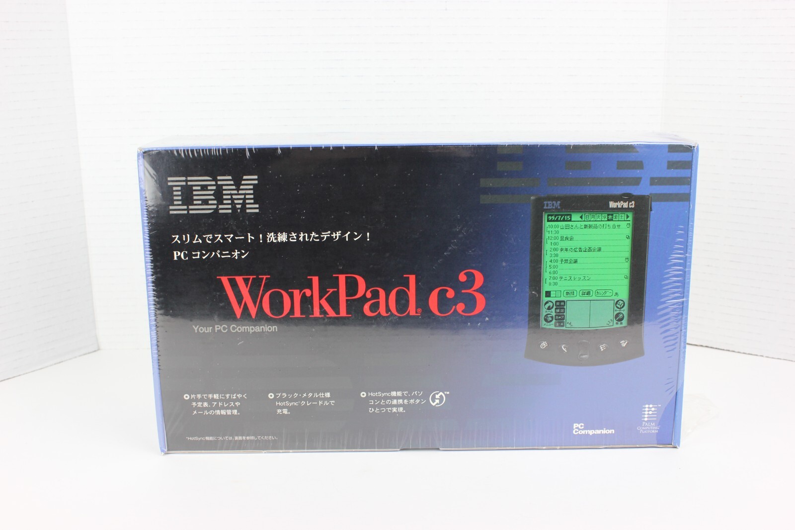 New Factory Sealed IBM WorkPad C3 PDA Model 8602-40J Vintage Japanese Model READ