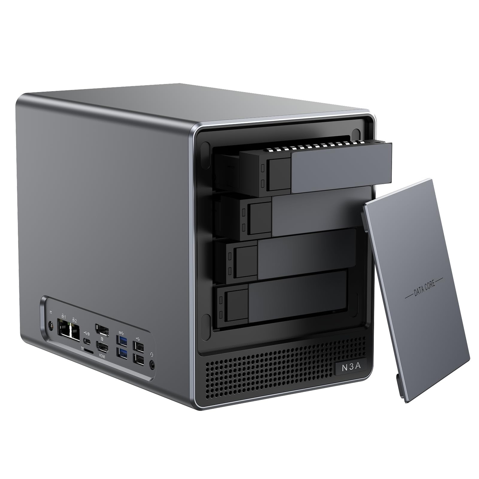 ACEMAGIC NAS N3A 4-Bay Desktop Network Attached Storage Home & Office Black