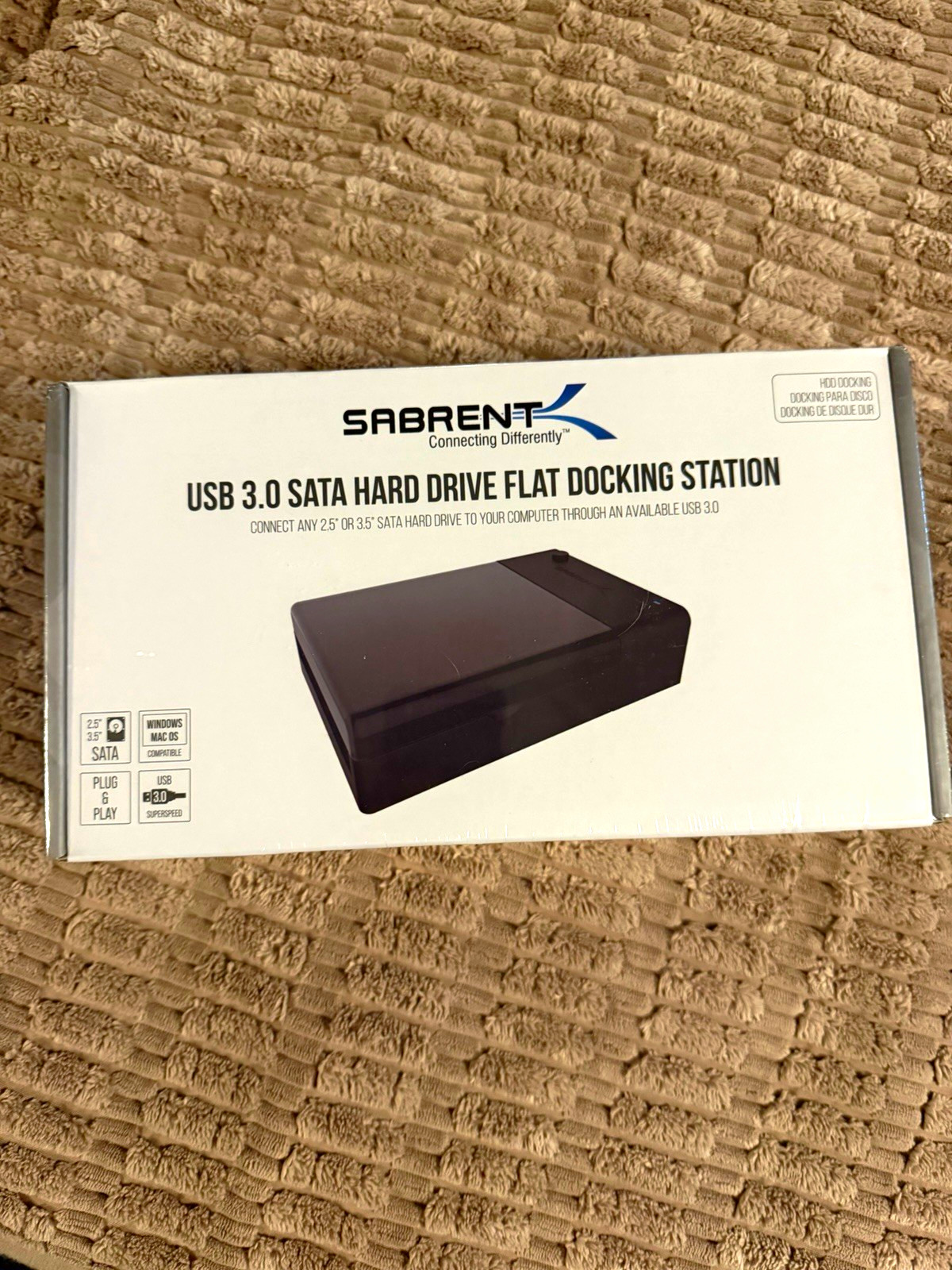 Sabrent EC-DFLT USB 3.0/SATA Hard Drive Docking Station Plug & Play - NEW