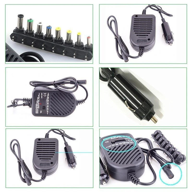 80W Universal Car Charger Power Supply Adapter For Laptop SONY HP IBM Dell US
