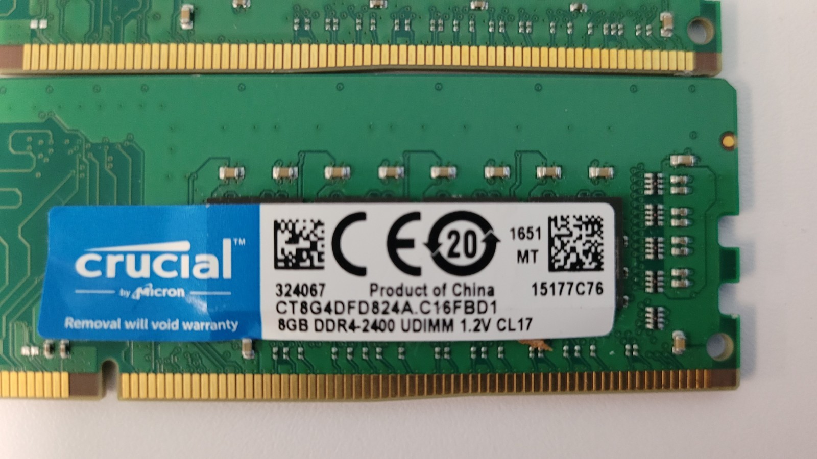 [one] CRUCIAL MICRON CT8G4DFD824A Desktop Memory 8GB DDR4-2400