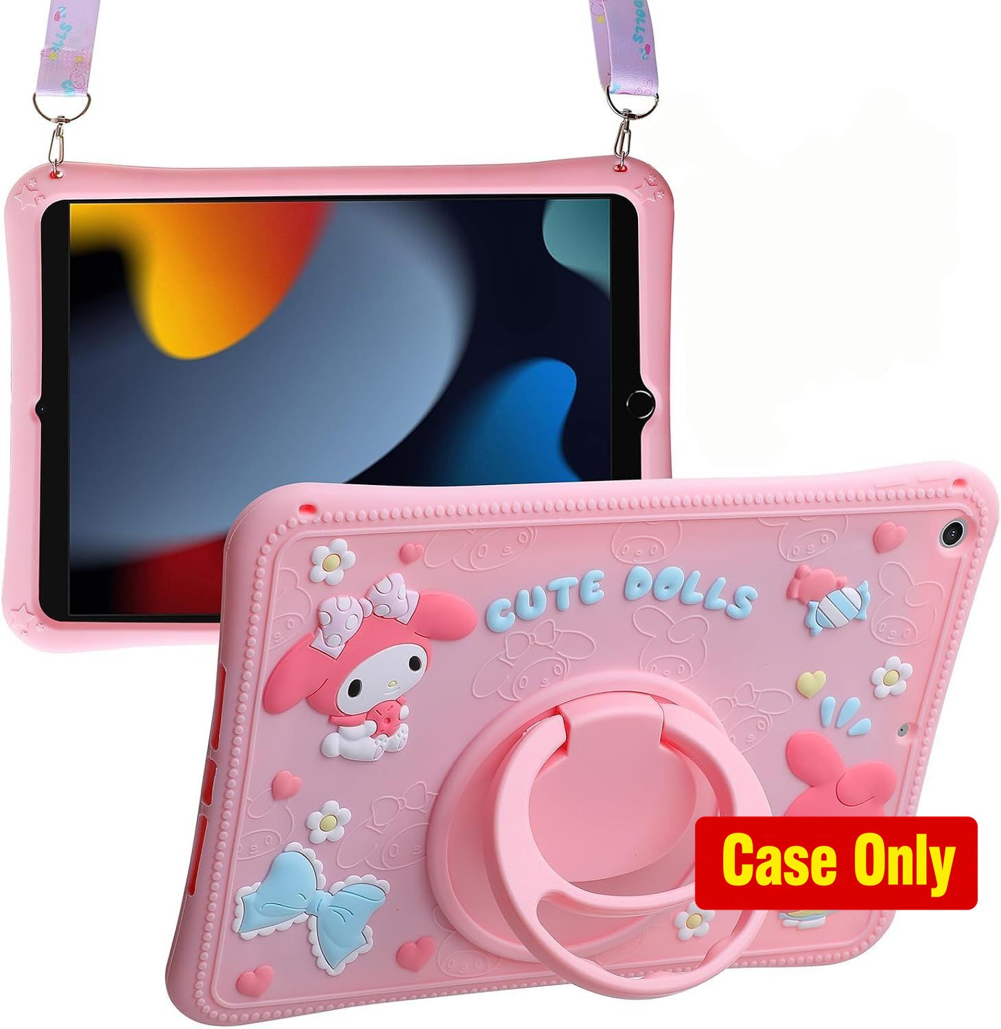 Cute 3D Cartoon Soft Silicone Case for Samsung Galaxy Tab A9+ 2023 & A11+ 2025