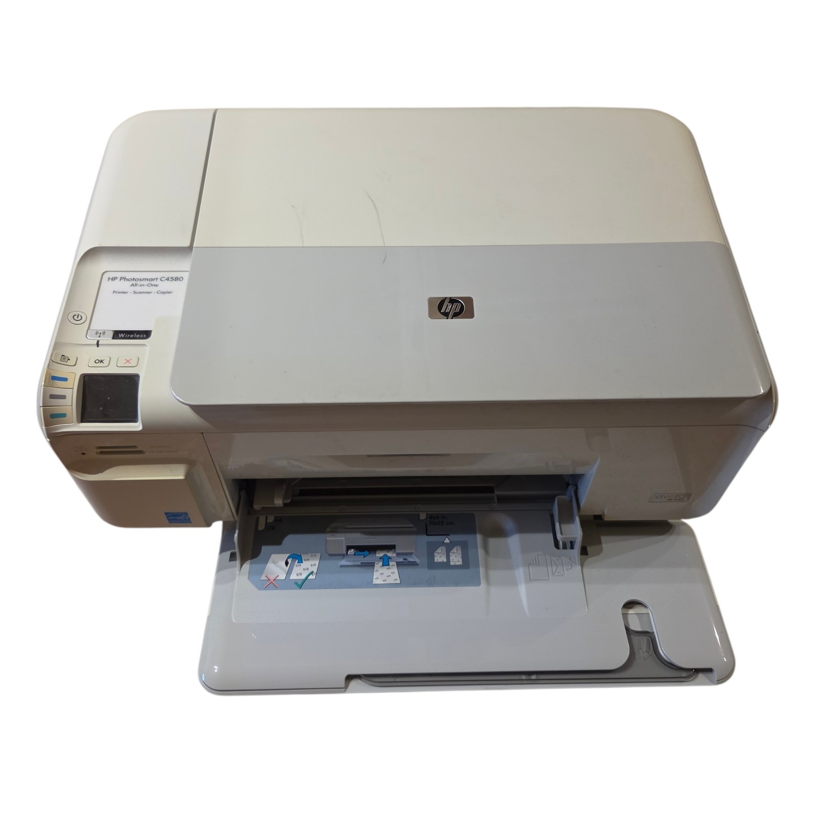 HP Photosmart All-In-One Inkjet Printer Model: C4580 Tested Working With Extras