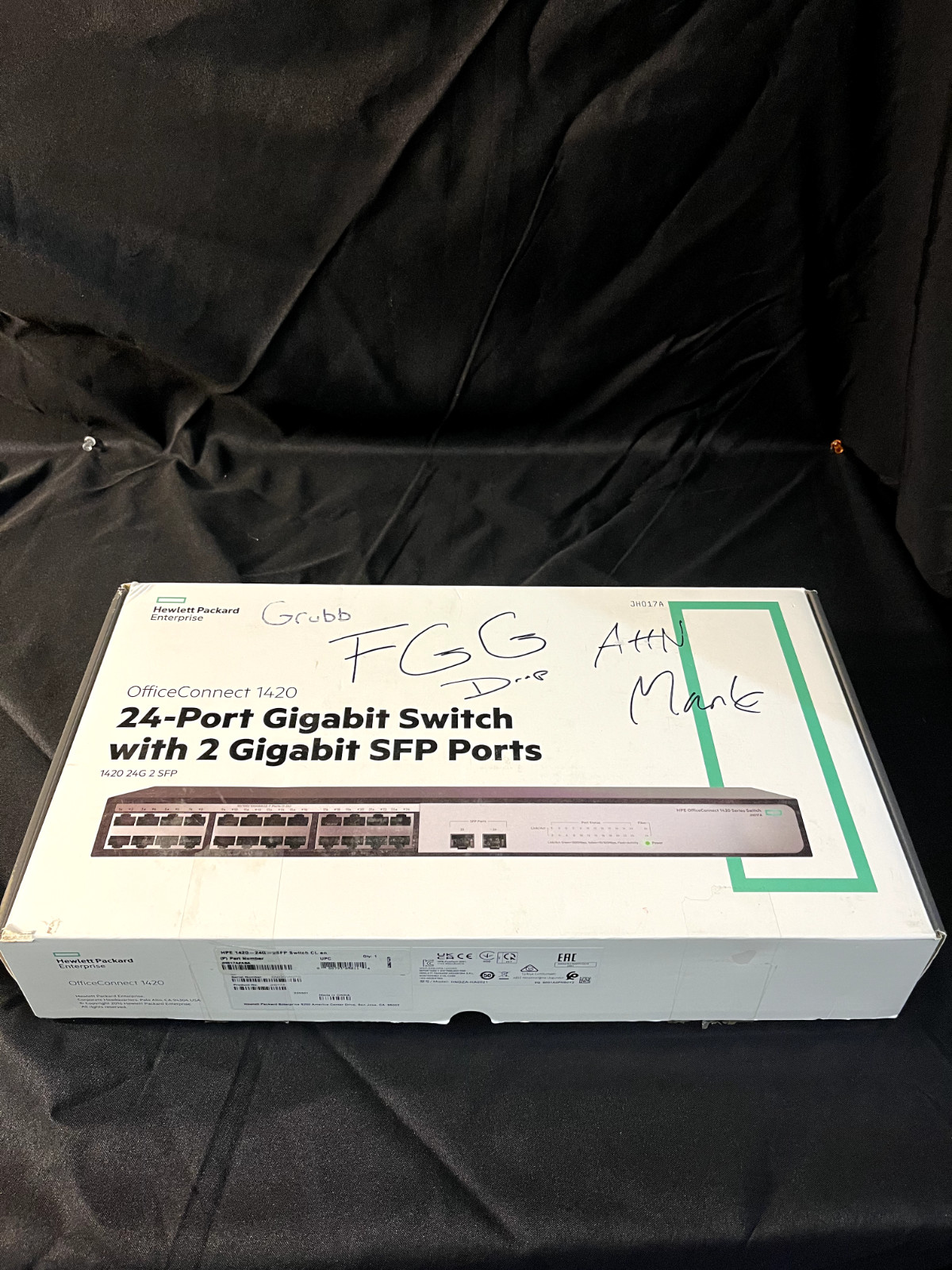 HPE 1420 24Port GB with 2 GB SFP Ports / Part#JH017A / Used