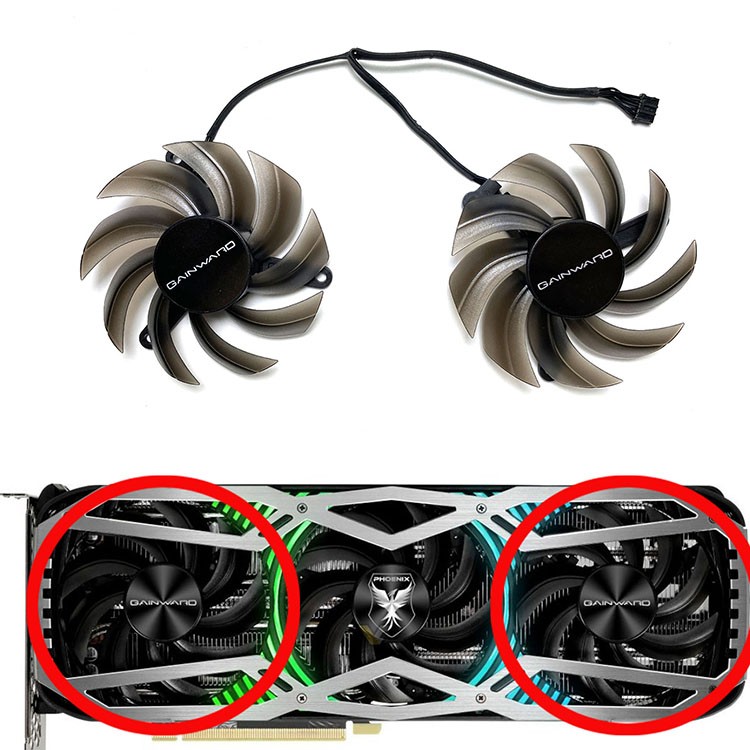 Cooling Fan Graphic Card for GAINWARD RTX3060ti 3070 3070ti 3080 3080t 3090 @#@