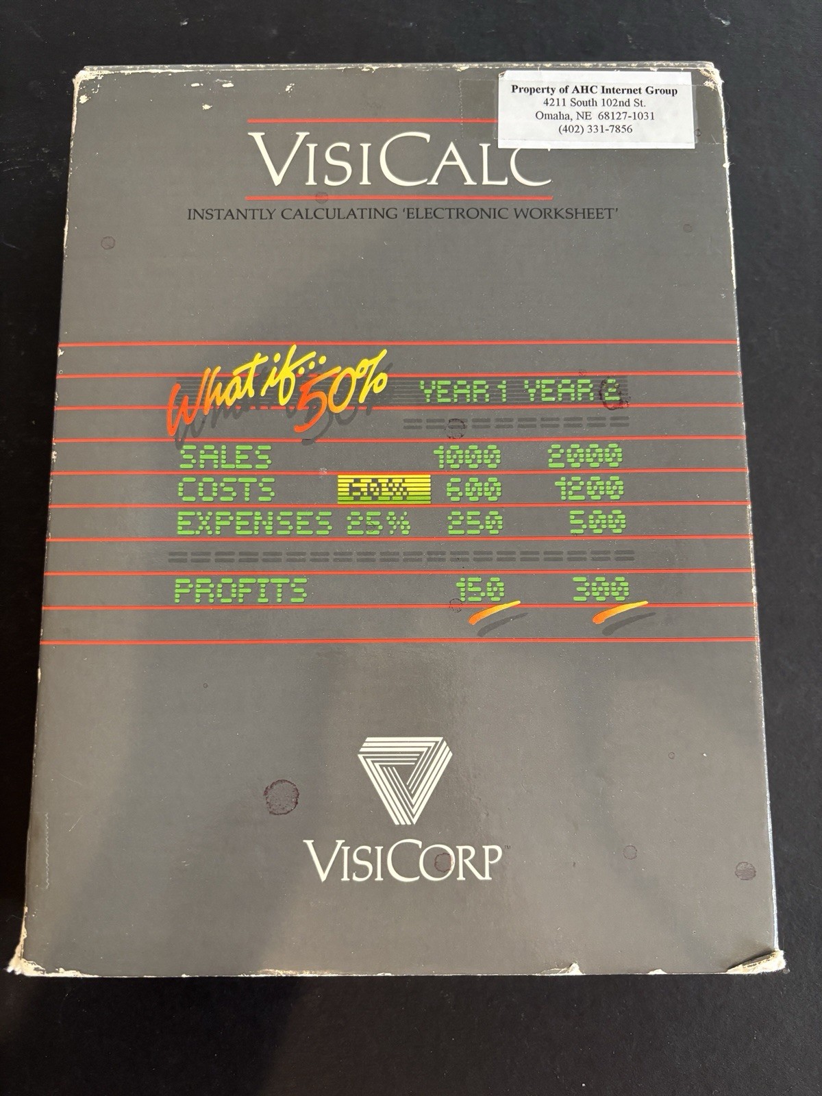 1982 VisiCorp Personal Software Complete W/ Disk For Apple IIe - Ships Free
