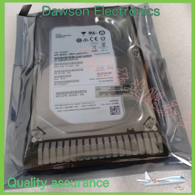 NewFit 861691-B21 HP 1TB SATA 6G 3.5 LFF Midline Smart Carrier HDD 862128-001