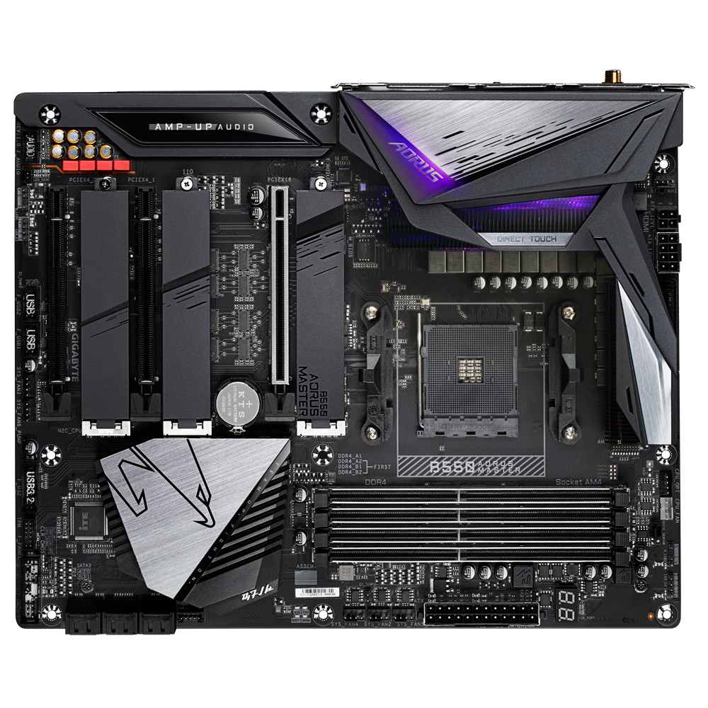 FOR GIGABYTE B550 AORUS MASTER HDMI AMD AM4 128GB Motherboard 100% Test 100%