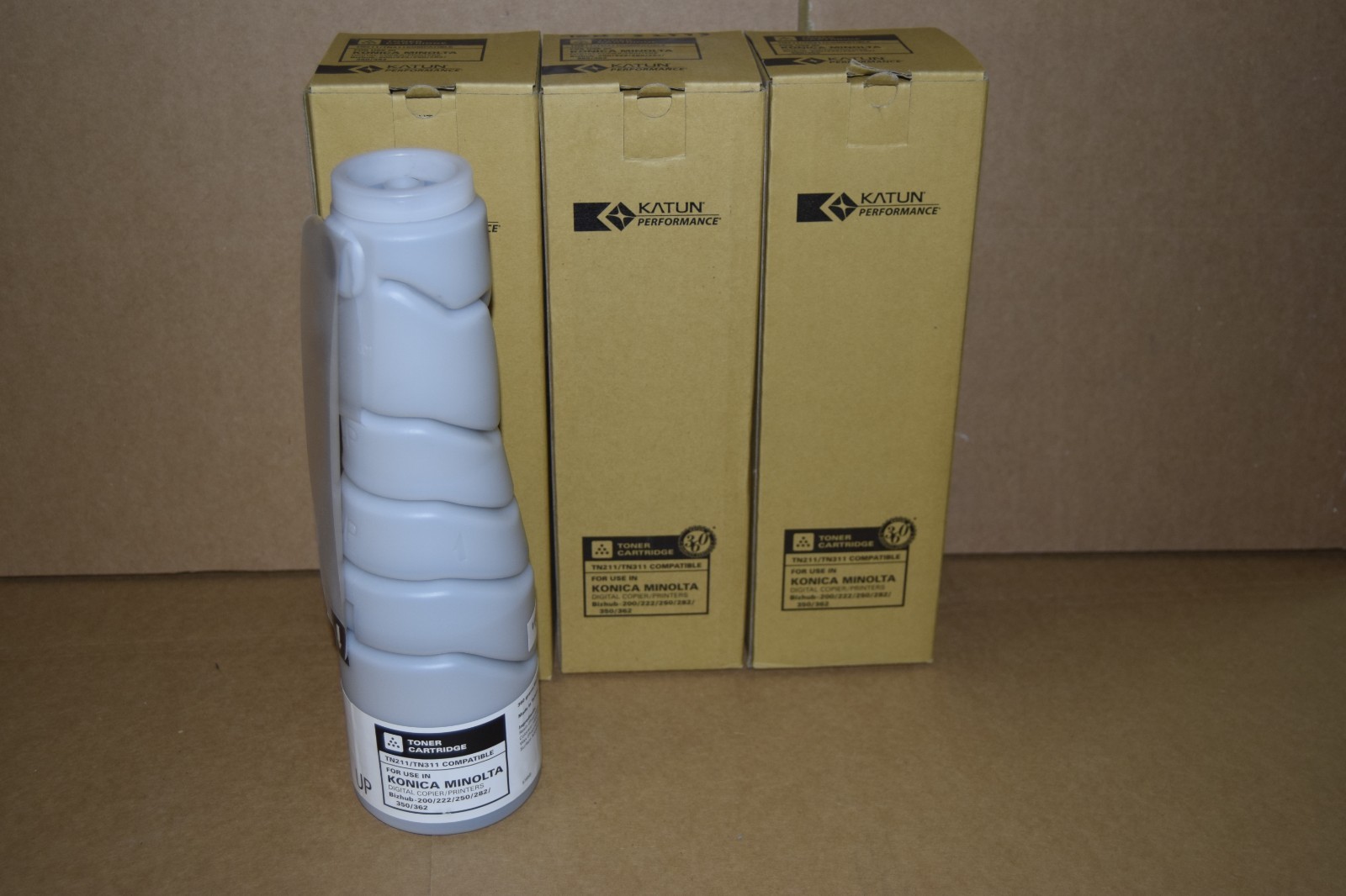 3 New Konica Minolta Toner TN211 Black für Bizhub 200 222 250 282