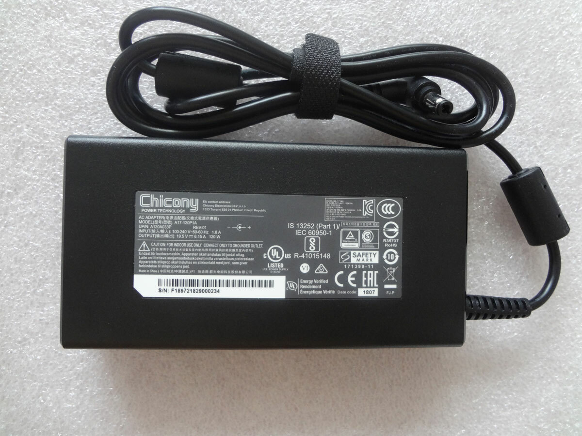 For Gigabyte GB-BER5HS-5600 Chicony A17-120P1A 19.5V 6.15A 120W AC Adapter OEM