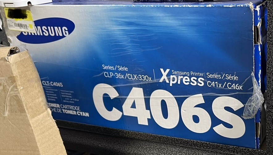 Genuine Samsung Electronics CLT-C406S Toner, Cyan