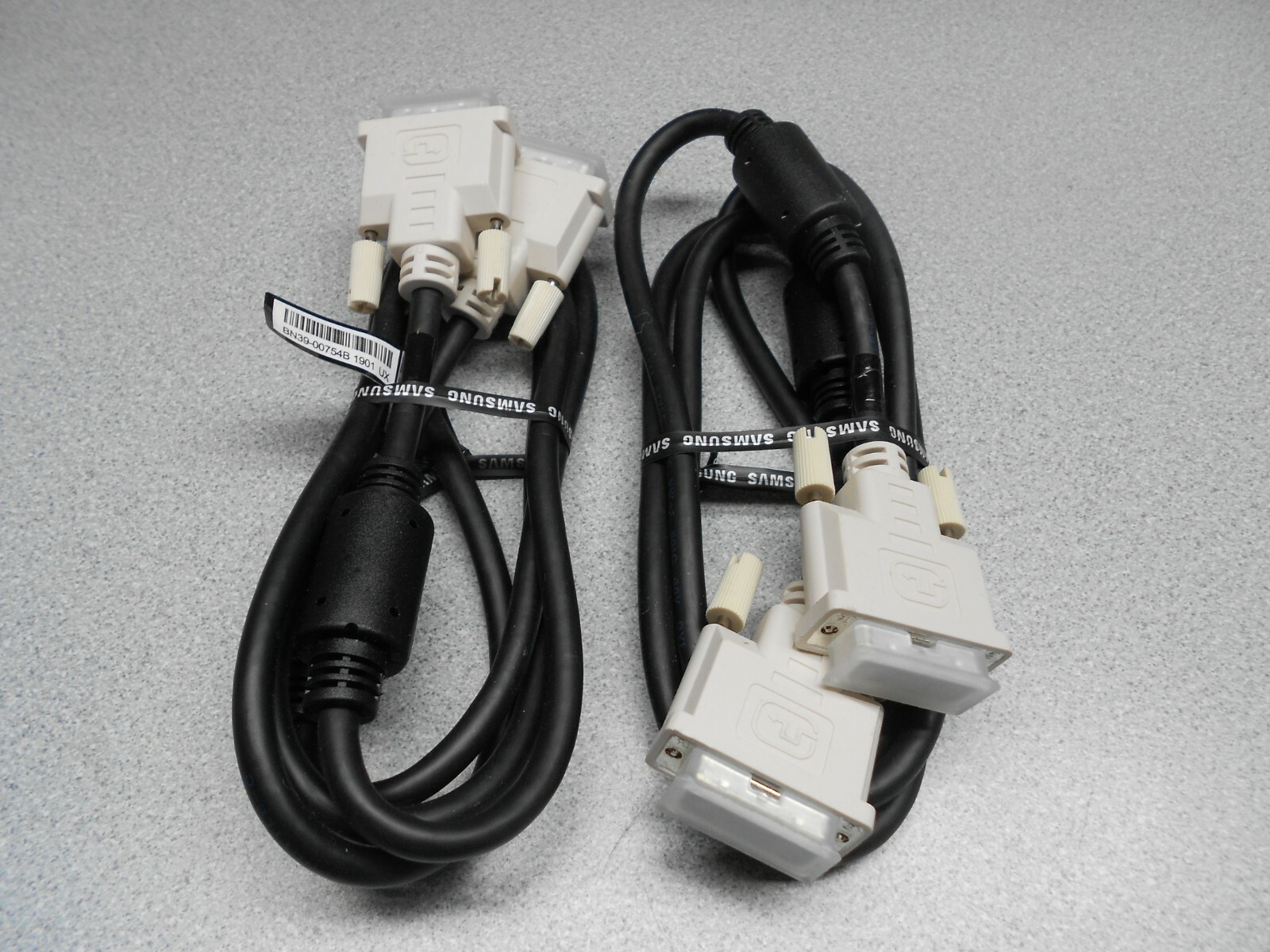 lot of 2 NEW~DVI-D Digital Dual Link M to M cable~5ft~DualFerrite~120Hz~Samsung