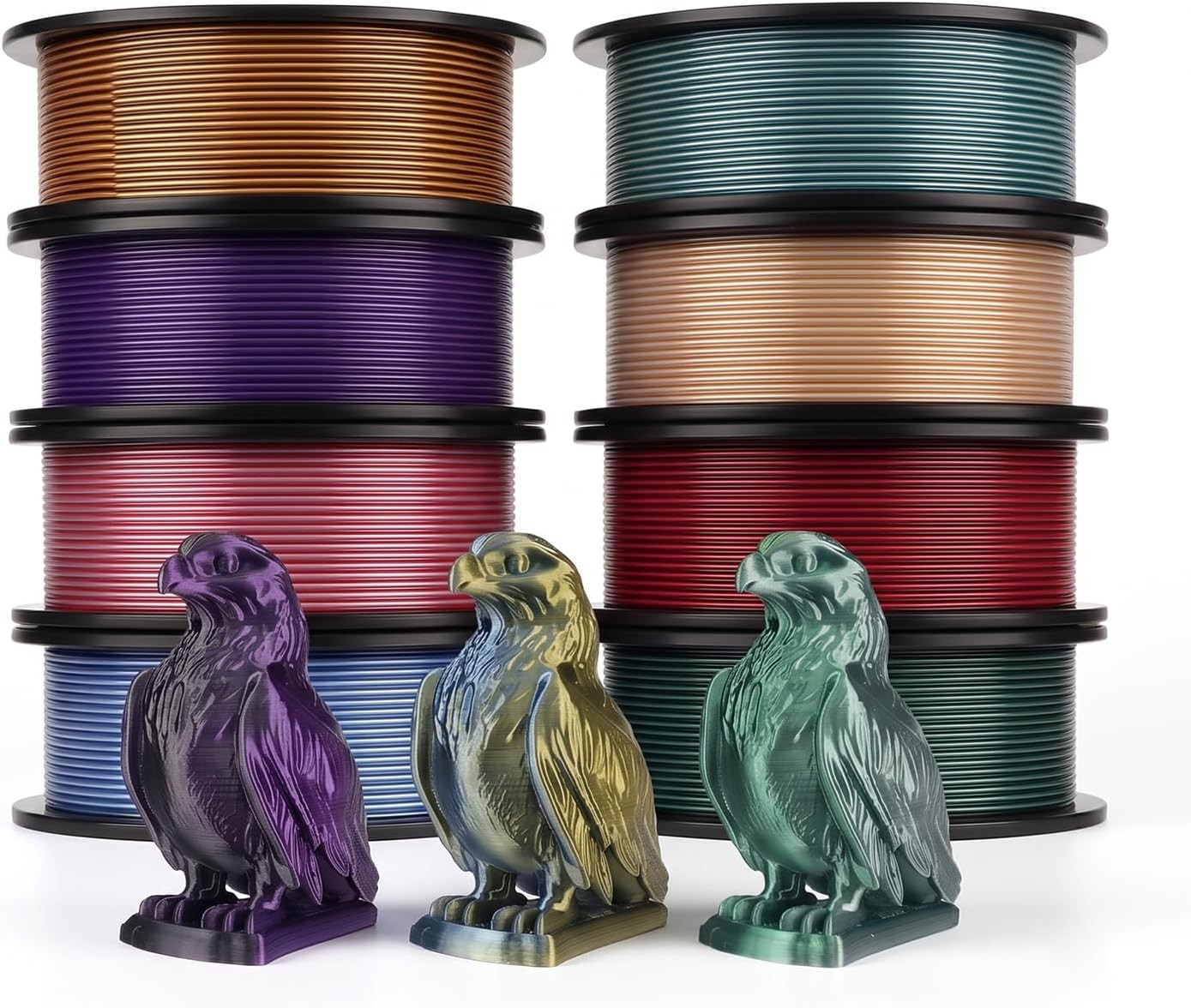 250g*8 Spool eSUN PLA Silk Magic 3D Printer Filament Shiny Silk 1.75mm Filaments