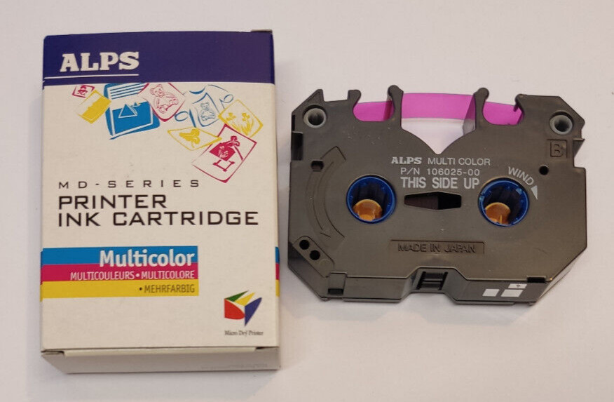 1x ALPS MD ink cassette ribbon MULTICOLOR 106025-025 for MD2000 2010 2300 4000