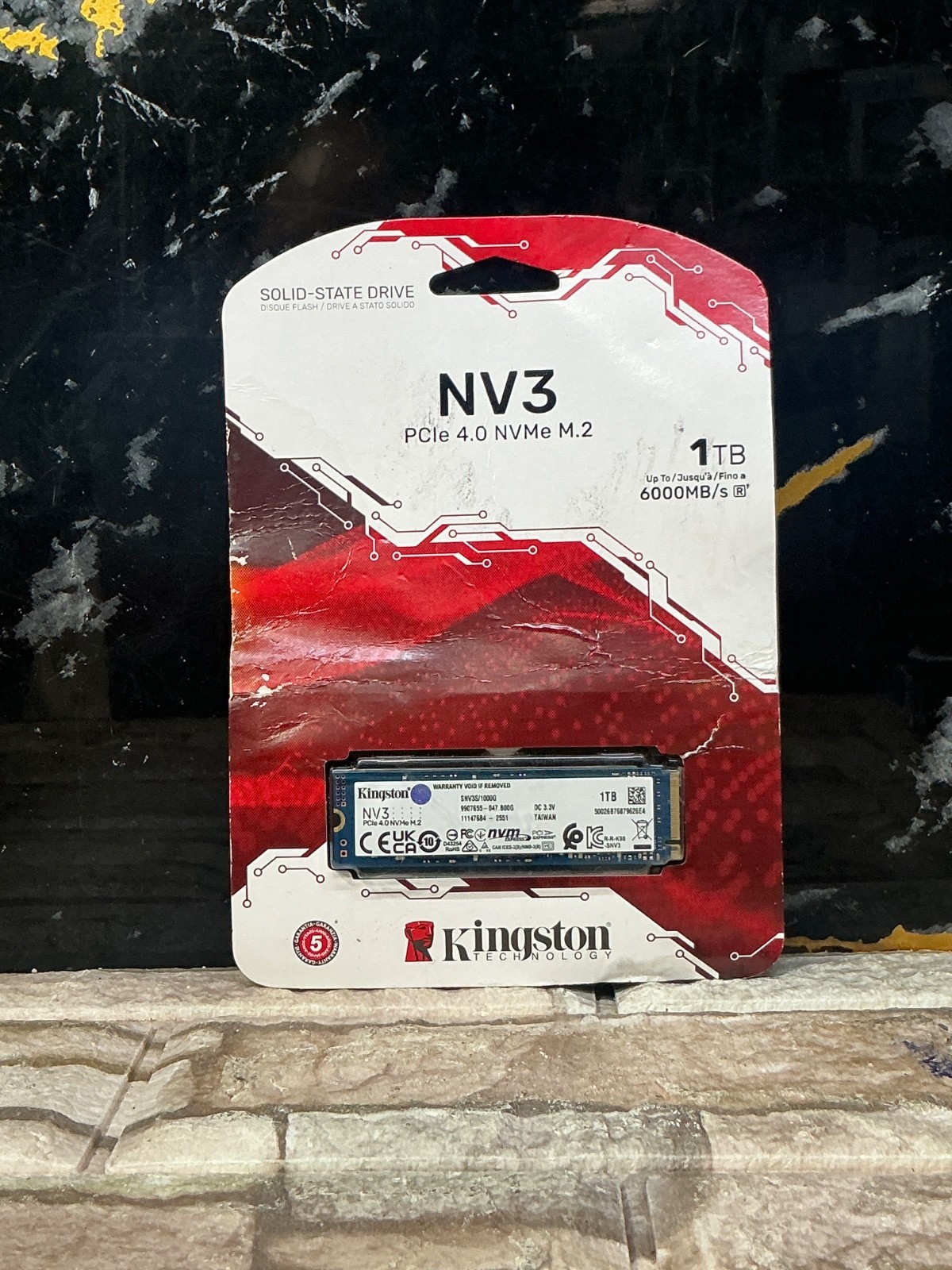 Kingston NV3 PCle 4.0 NVMe M.2 1 TB UP TO 6000 MB/s SNV3S/1000G