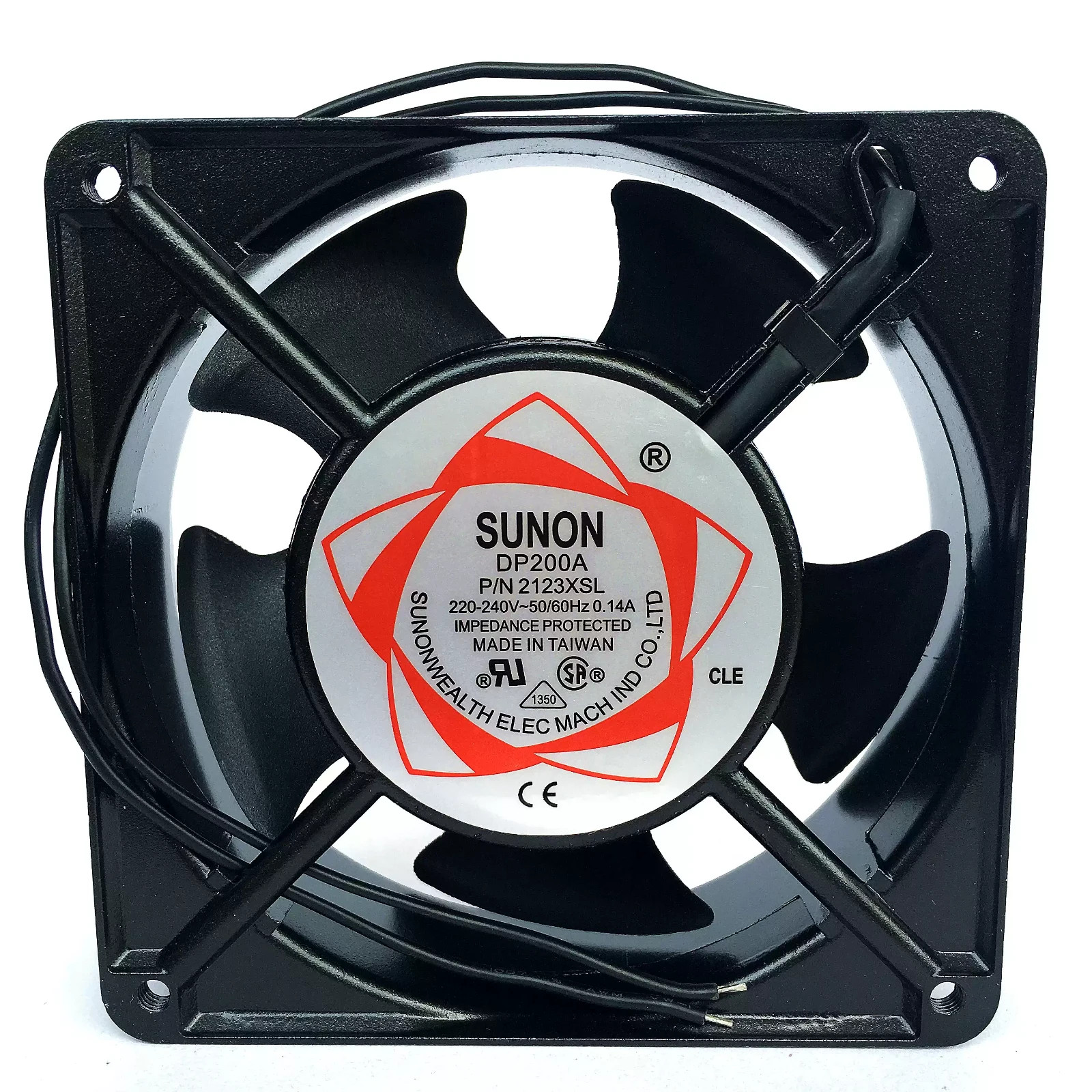 SUNON DP200A P/N 2123XSL 12038 220V–240V 0.14A Cabinet Cooling Fan