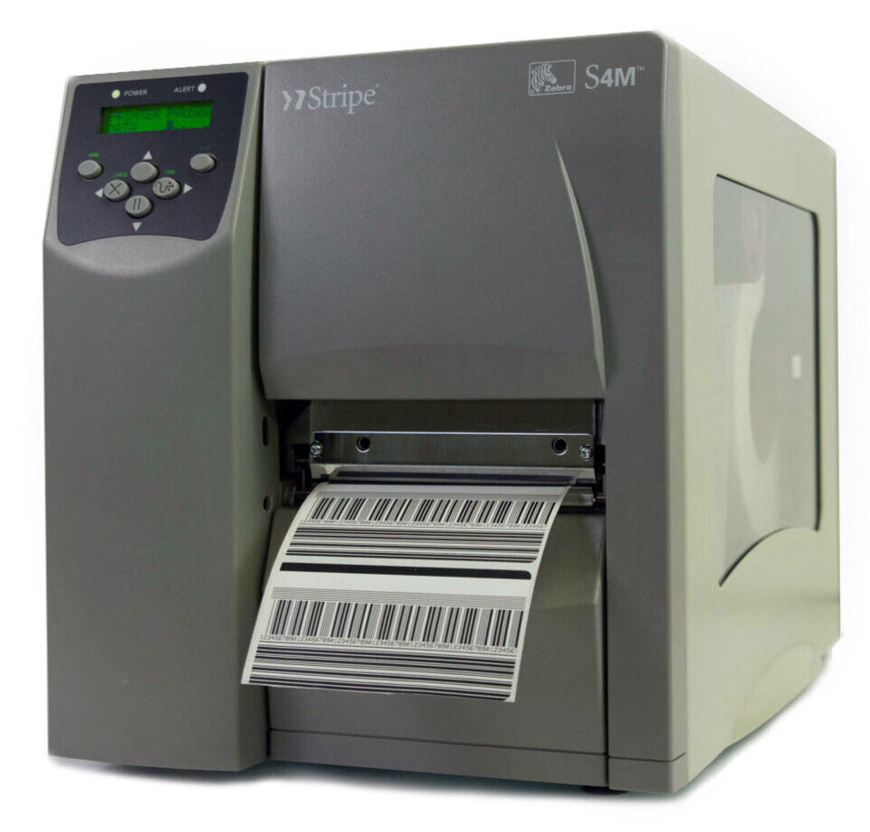 ZEBRA S4M S4M00-2001-0200T Thermal Transfer Label Printer Ethernet Zebra Firmwr