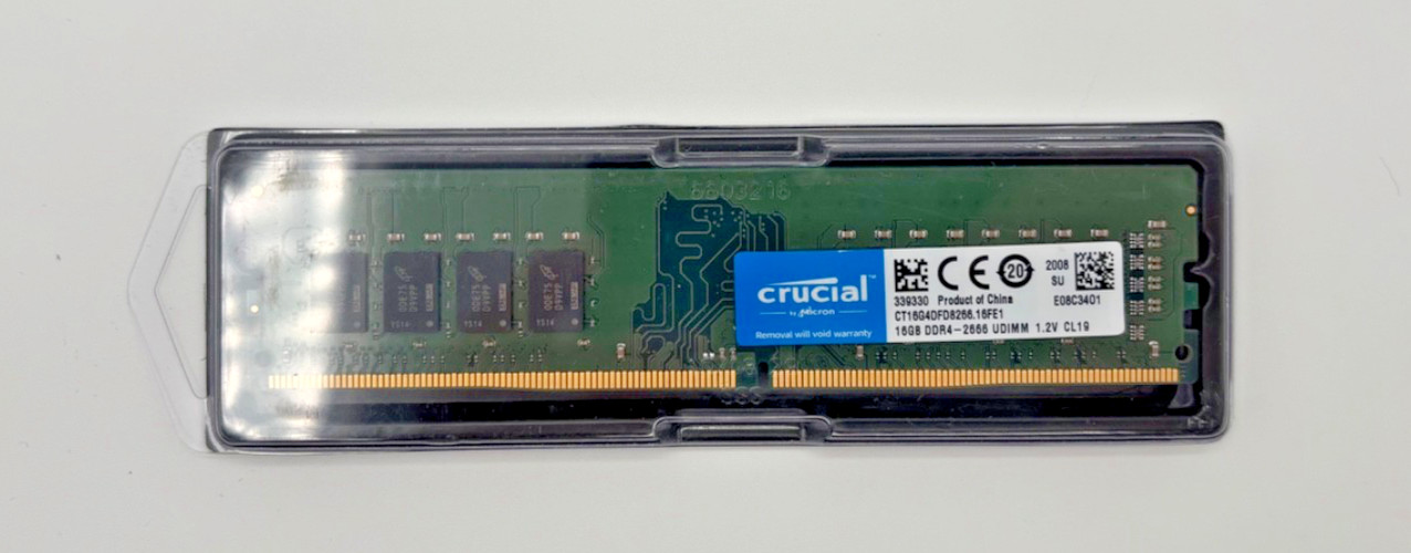 Crucial 16GB DDR4-2400 UDIMM Memory (CT16G4DFD824A)