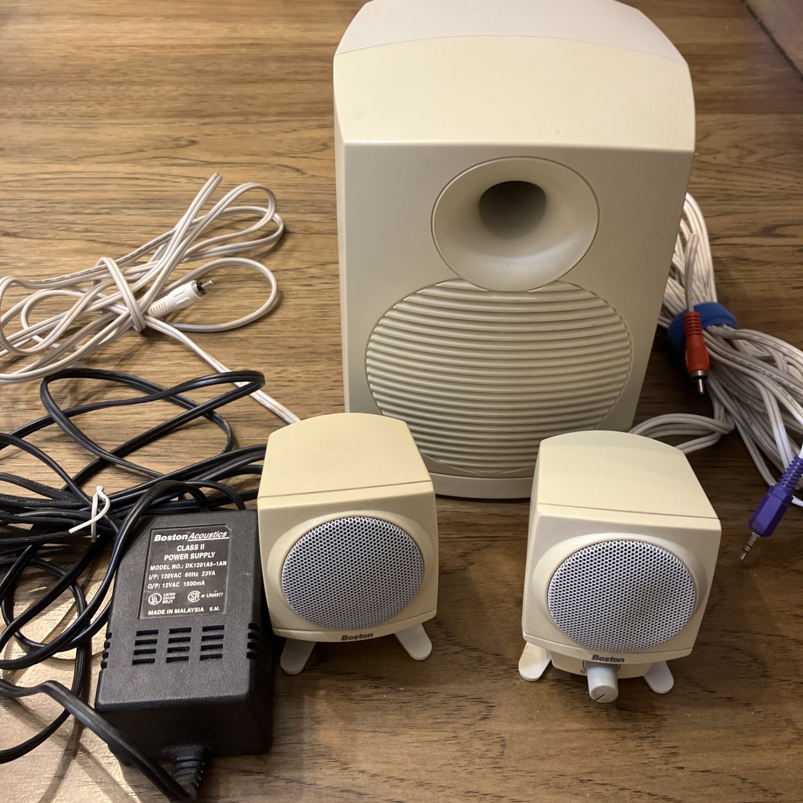 Boston Acoustics BA 635 Digital Speakers & Subwoofer AC Adapter TESTED