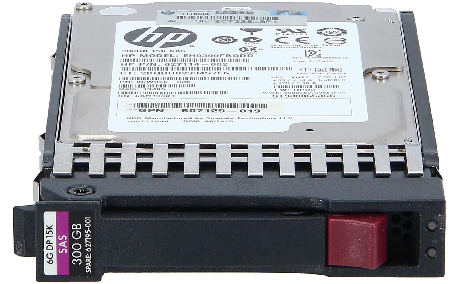 HP 627117-B21 627195-001 300GB 2.5'' 15K 6G DP SAS