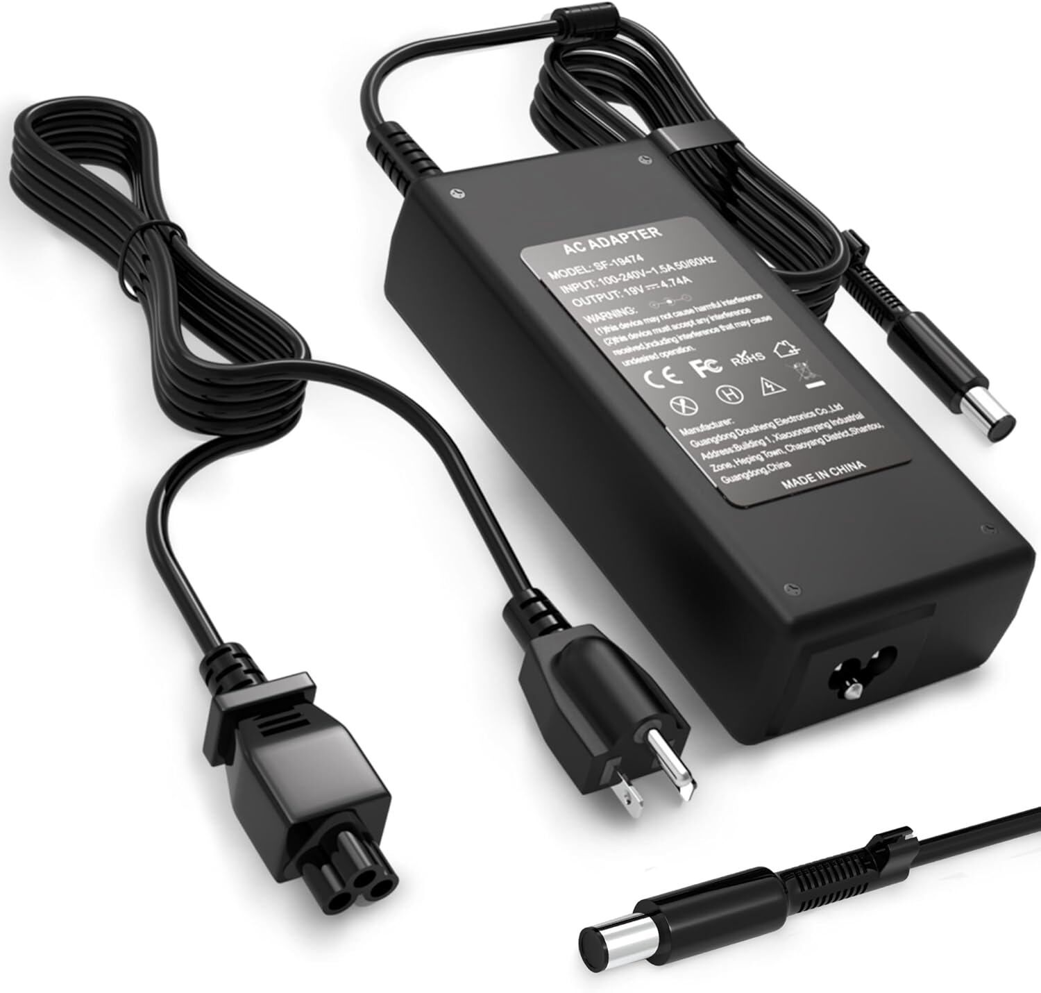 90W 65W Ac Adapter for HP All in One Desktop Computer Power Cord 20" 22" 24" 27"