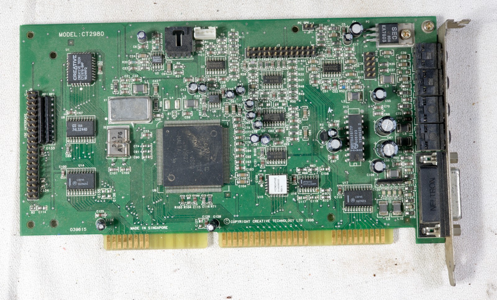 Vintage Creative Labs CT2940 Sound Blaster 16 sound card parts or repair ISAQ39