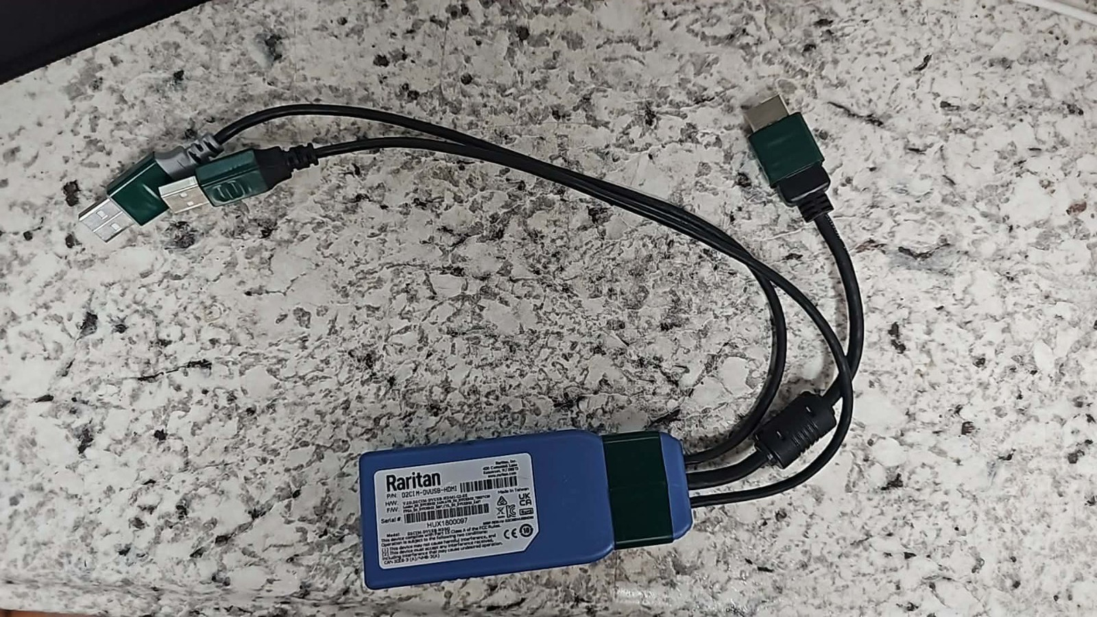 Clean Raritan D2CIM-DVUSB-HDMI Dominion KX II/III HDMI Virtual Media KVM CIM