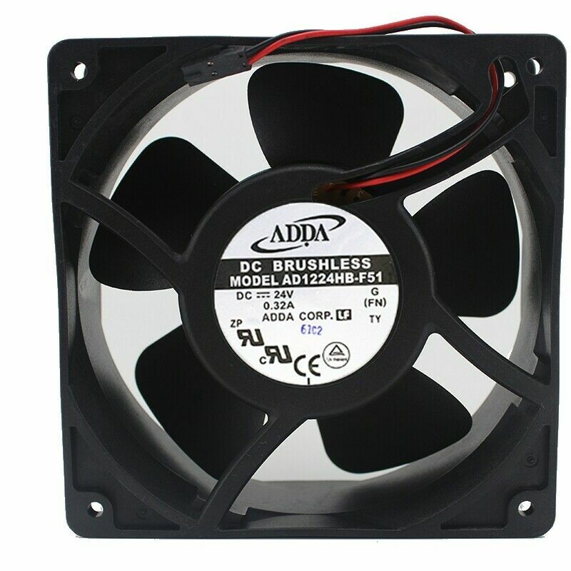 1x 12cm 12038 cooling fan AD1224HB-F51 24V inverter 0.32A