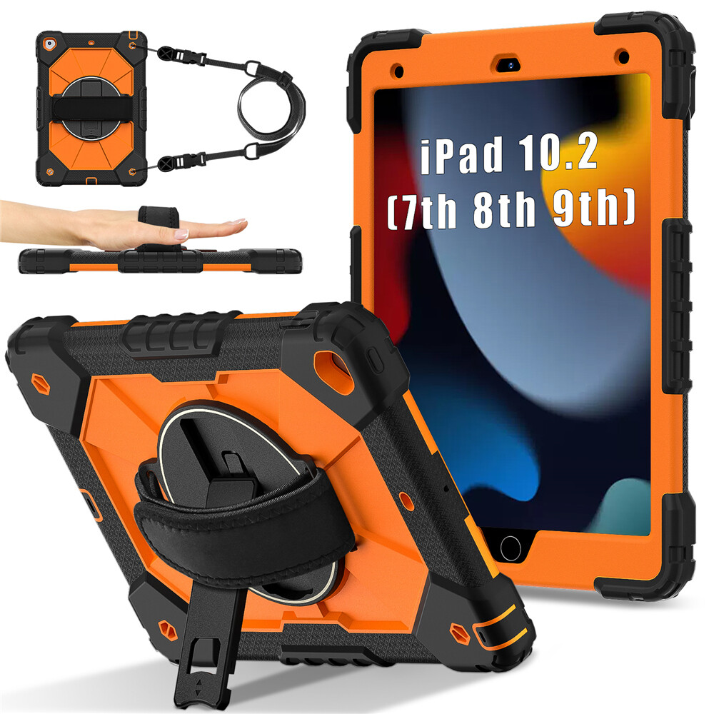 For iPad A16 11/10/9/8/7/6/5th Gen Air Pro11 13Heavy Duty Shockproof Case Cover-