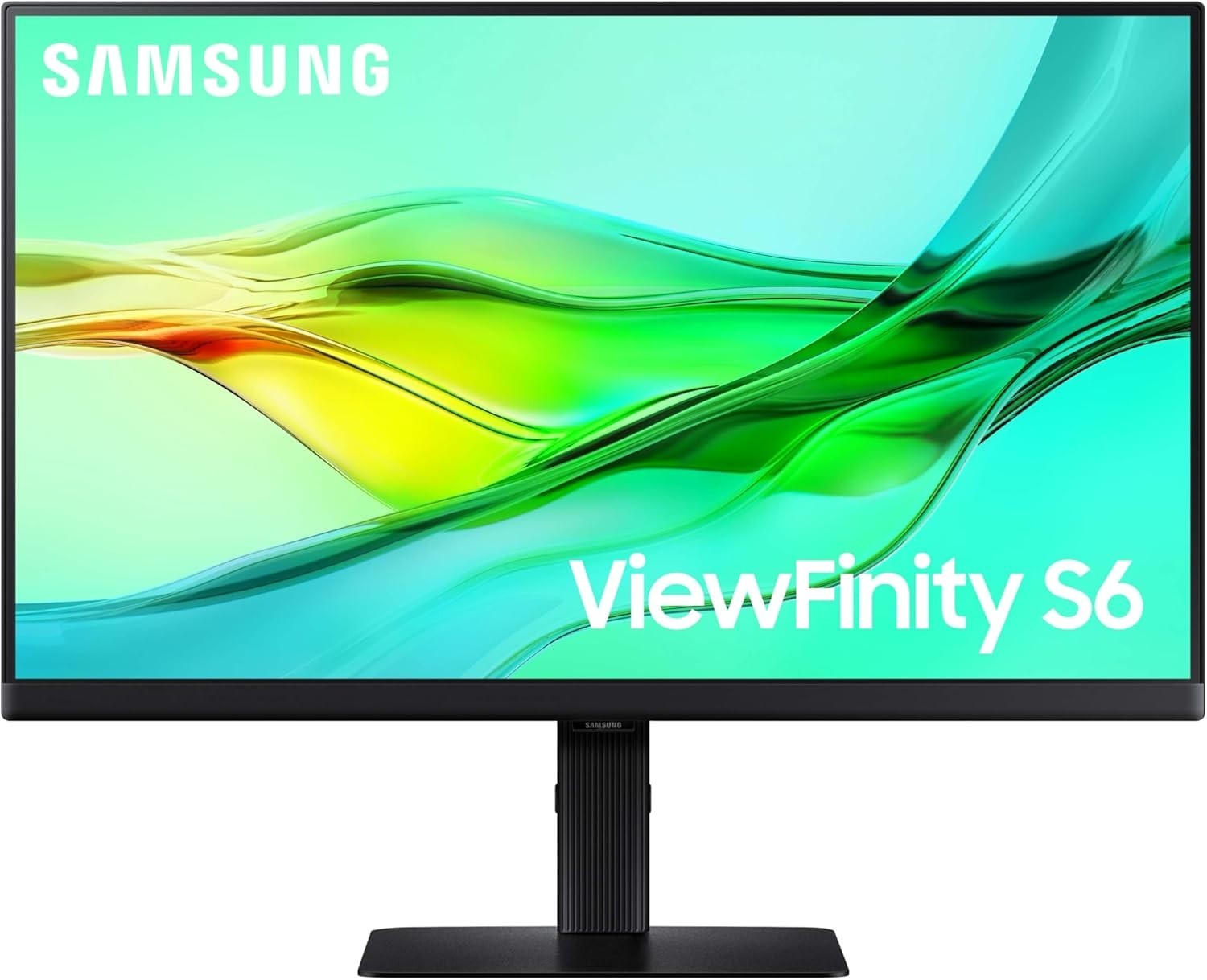 SAMSUNG 24" ViewFinity S6 (S60UD) Series QHD Computer Monitor LS24D606UANXZA