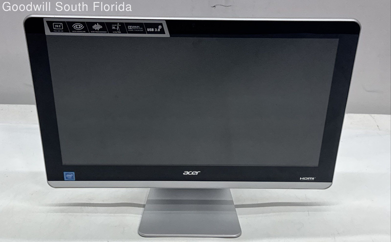 Acer Aspire ZC-700 Series Desktop Monitor Screen W/ Keyboard & Mouse Not Tested