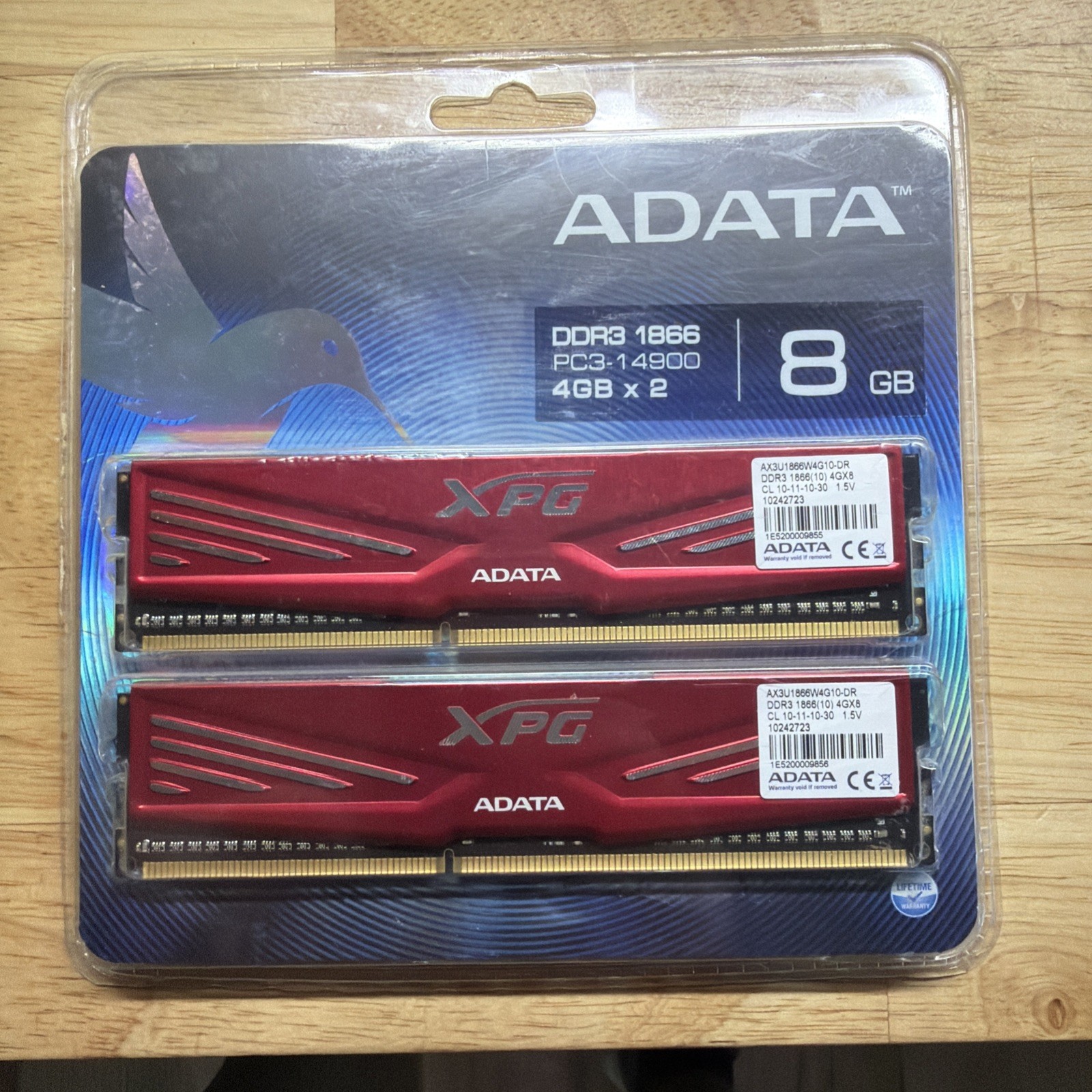 ADATA XPG 16GB (2x8GB) DDR3-1600 PC3-12800 DIMM Unbuffered AX3U1600W8G9-RR