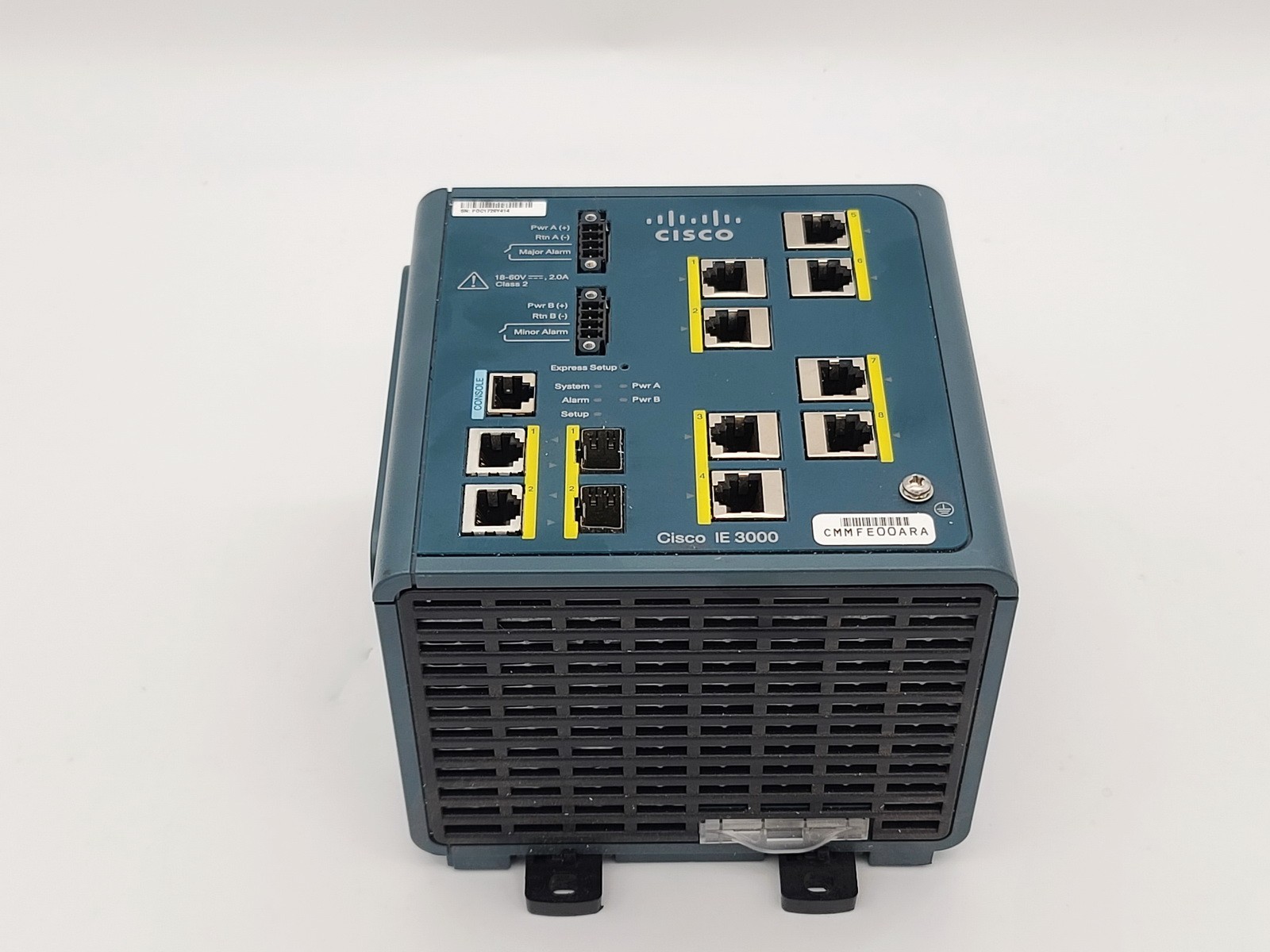CISCO IE-3000-8TC DIN RAIL 3000 SERIES INDUSTRIAL 8 PORT ETHERNET SWITCH MODULE
