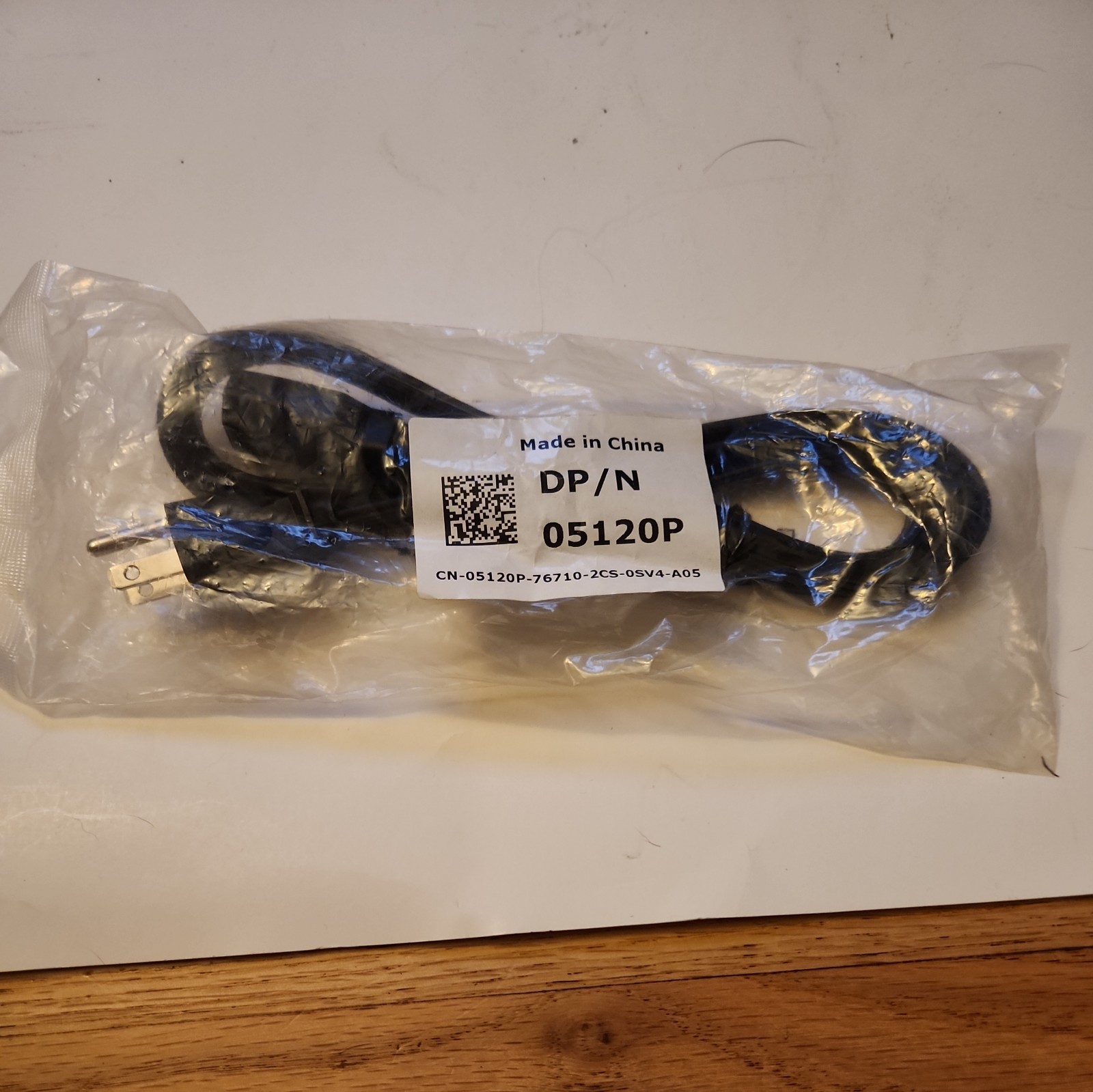 Dell Power Cord 05120P 3 Prong 10 Amp 125 Volt 6Ft FoxConn FM-008 E301899