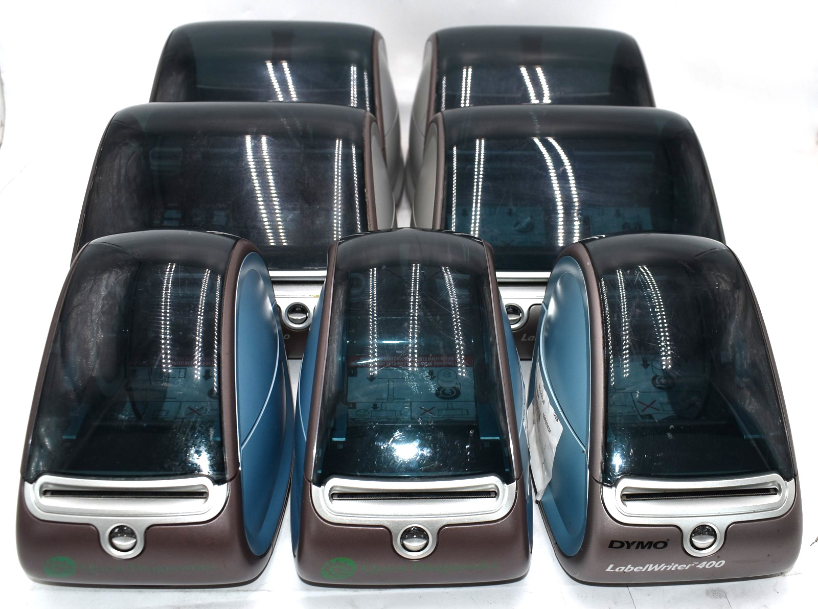 (Lot of 7) 4x Dymo LabelWriter Twin Turbo 93085 / 3x Dymo LabelWriter 400 93089