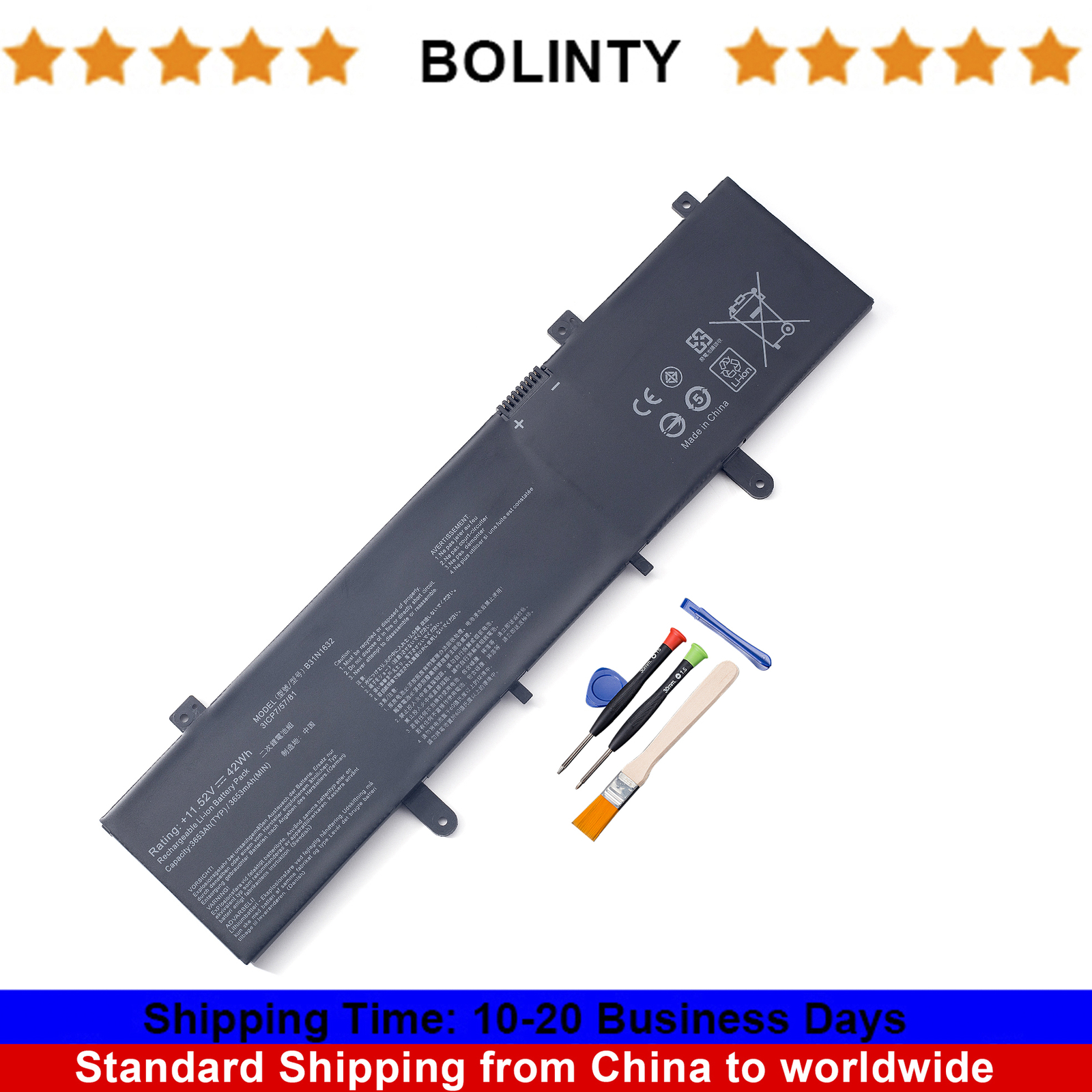 B31N1632 Battery For ASUS Vivobook 14 X405UA X405UR X405UQ S4000 S4000U S4100U