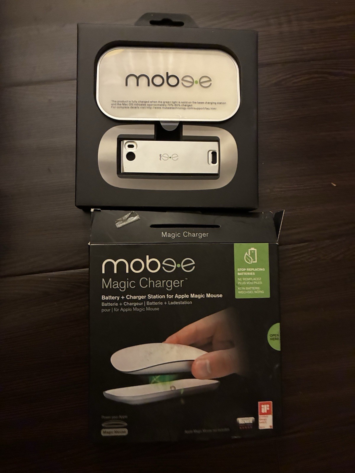 NIB Mobee The Magic Charger (For Apple A1296 Magic Mouse) Dock & Battery MO2212A