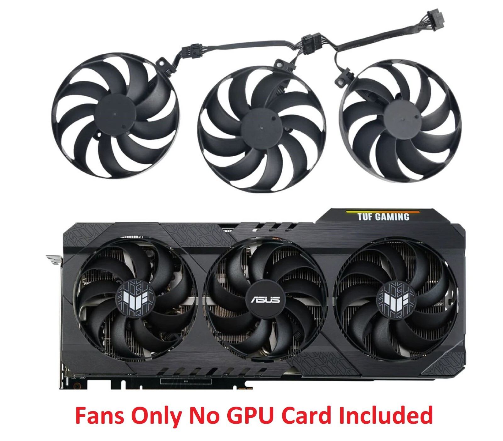 CF9010U12D Cooling Fans For ASUS GeForce RTX 3060 Ti 3070 3080 3090TUF OC GAMING