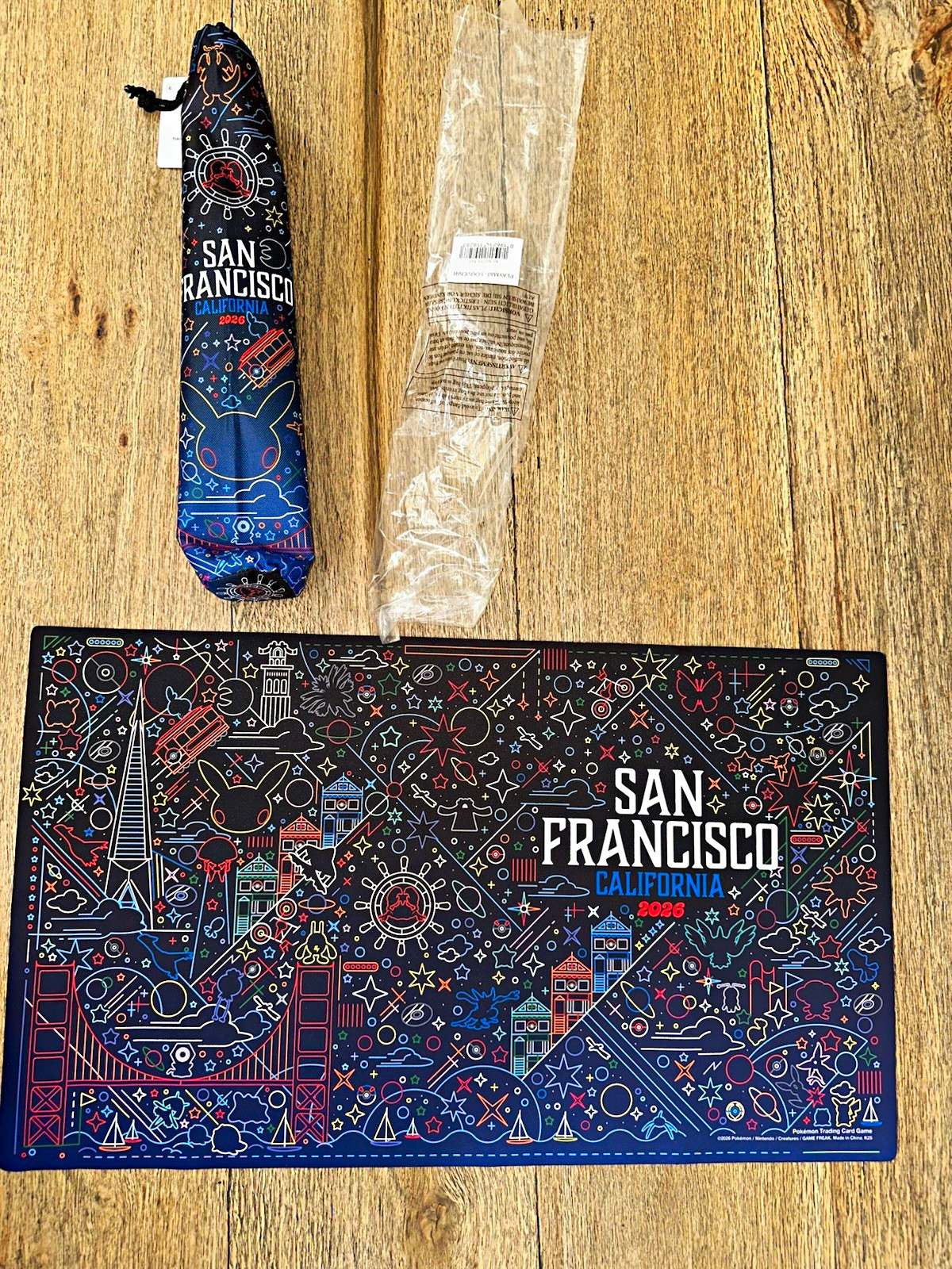Pokémon Center San Francisco California 2026 Large/XL Non-Slip Rubber Desk Mat