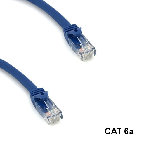 KNTK Blue 2ft Cat6a UTP Patch Cable 24AWG Panel Router Ethernet RJ45 Network
