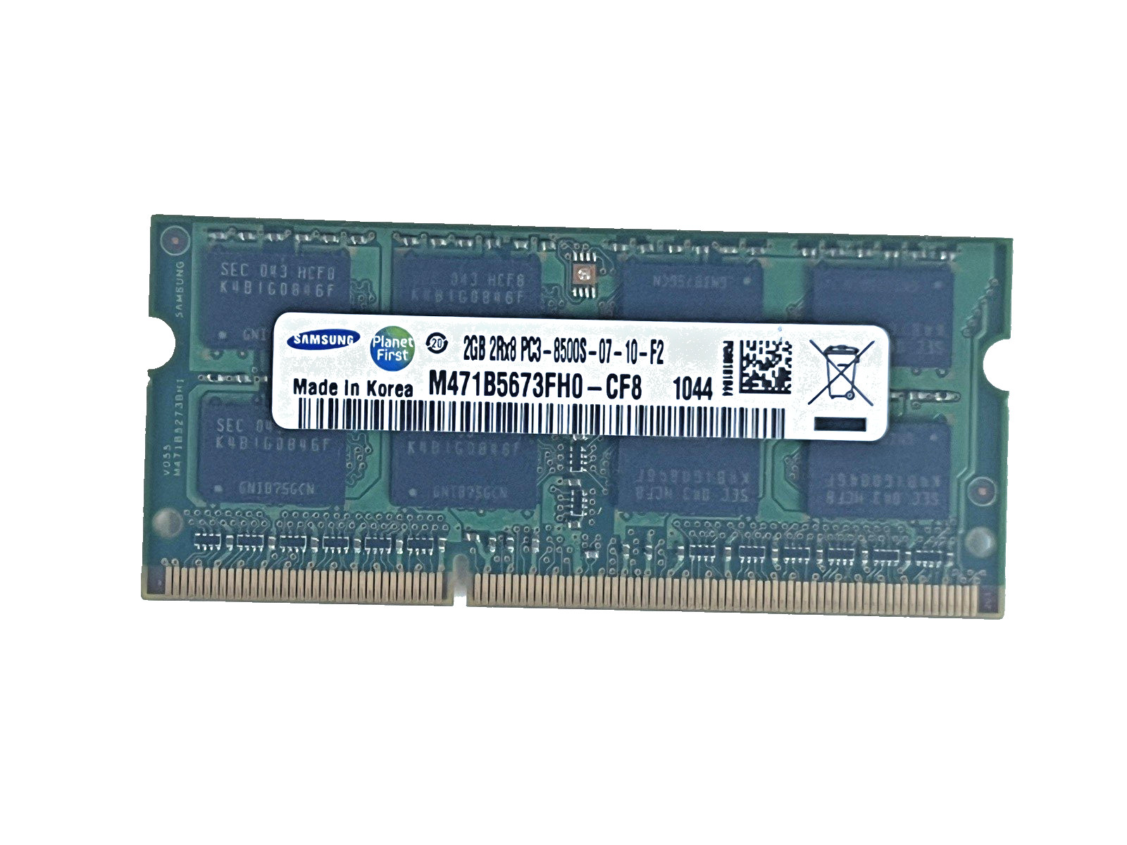 Samsung 2 x 2GB (4GB) Laptop RAM Memory 2Rx8 PC3-10600S M471B5673FH0-CH9 TESTED
