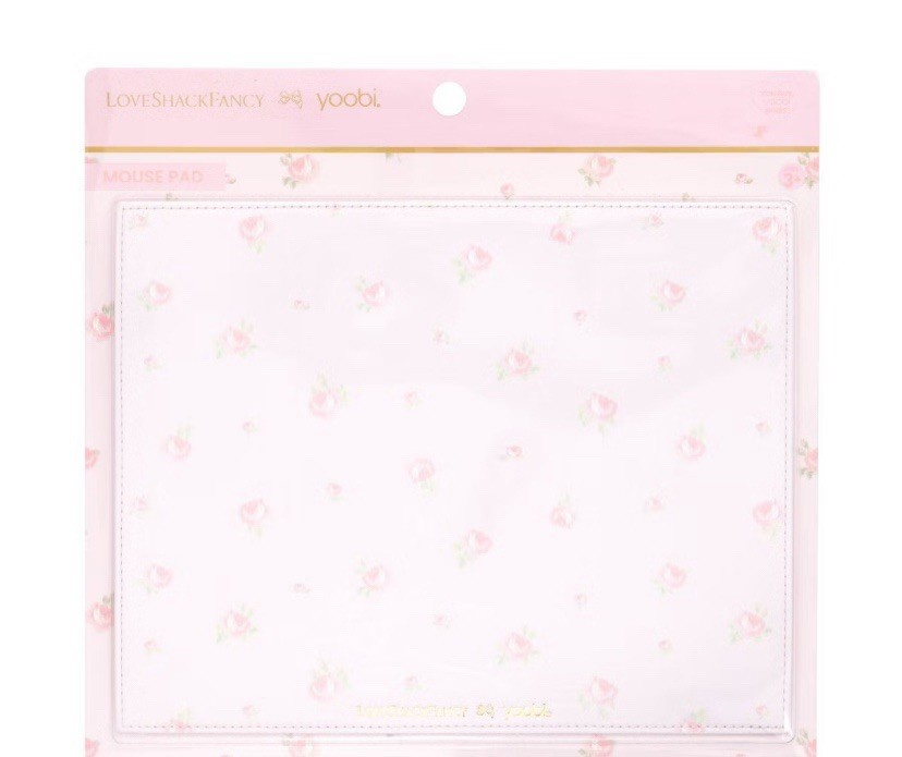 LoveShackFancy x Target - Yoobi Blooming Heirloom Mouse Pad Strawberry Macaroon