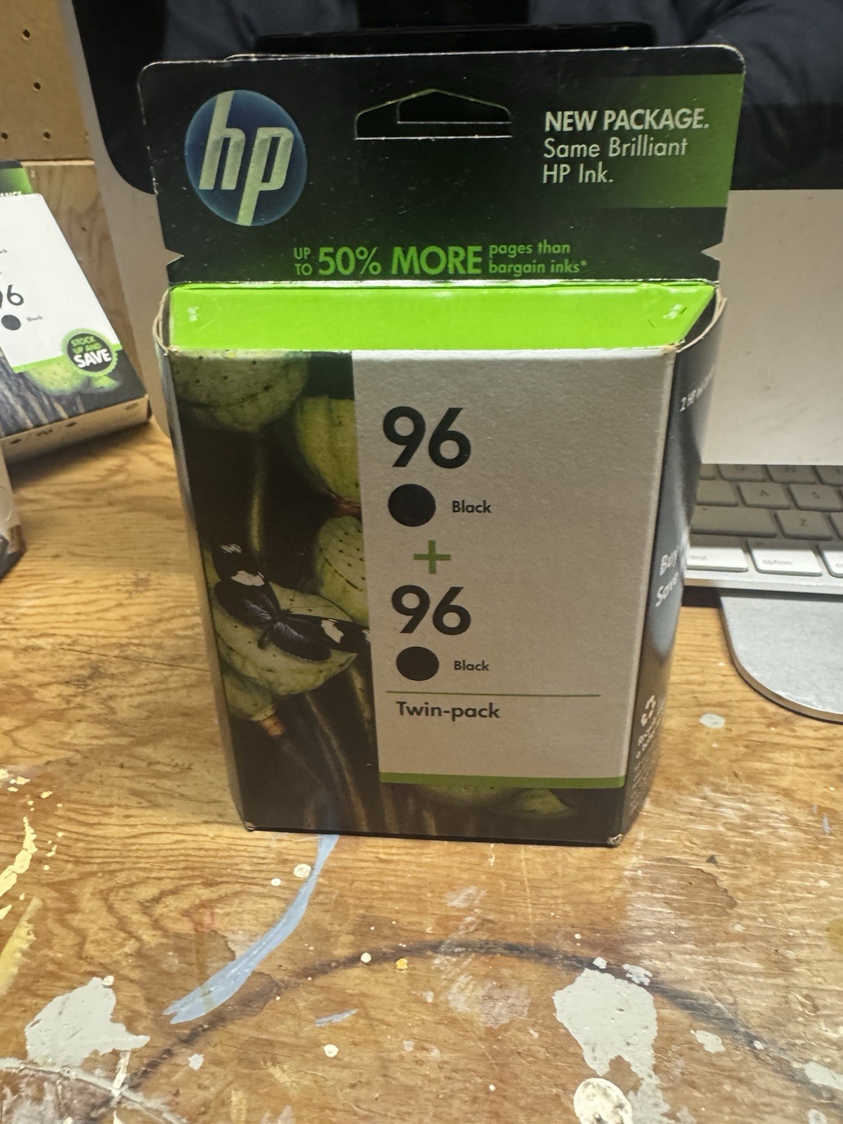 Genuine HP 96 Black Noir Twin Pack New Sealed Boxed EXP September 2011