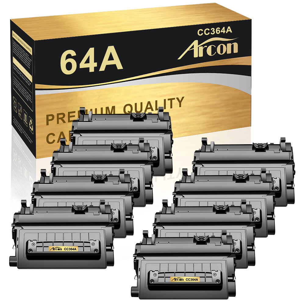 8PK Black Toner Cartridge Compatible With HP CC364A 64A LaserJet P4515n P4515x