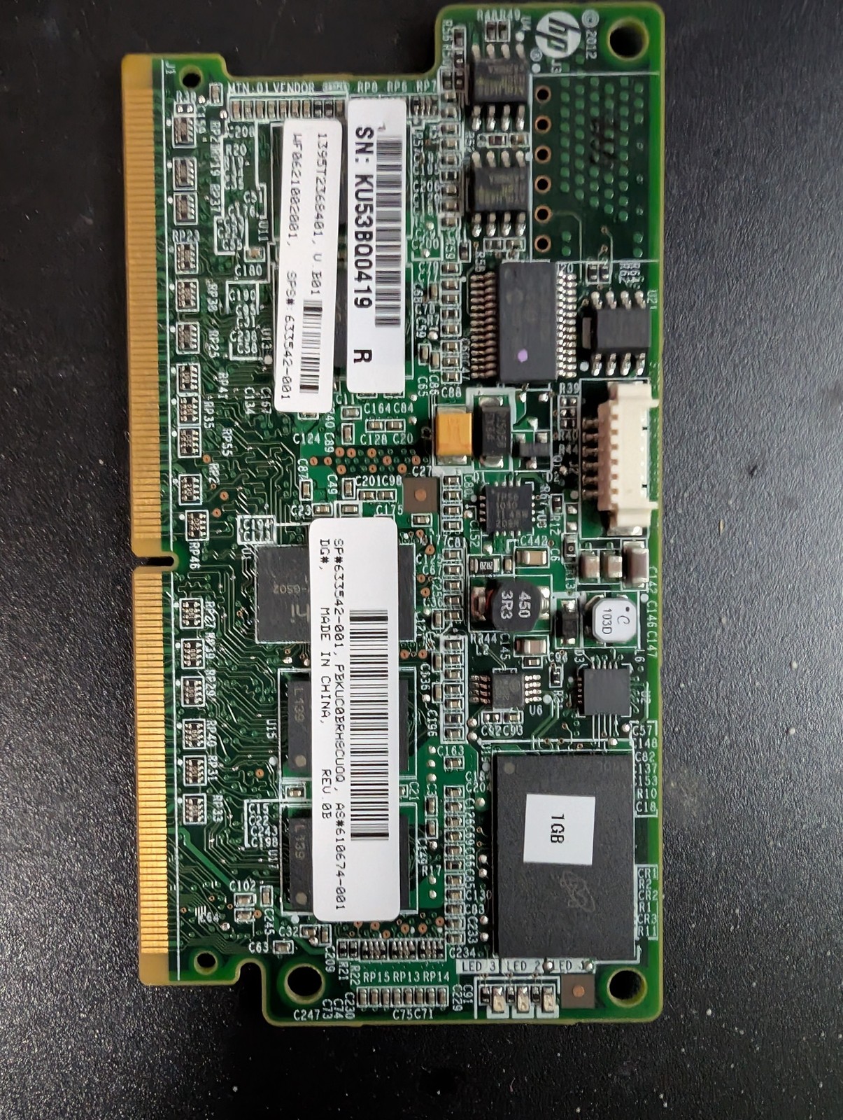 HP 1GB FBWC Flash Backed Write Cache 633542-001 610674-001 Smart Array P420